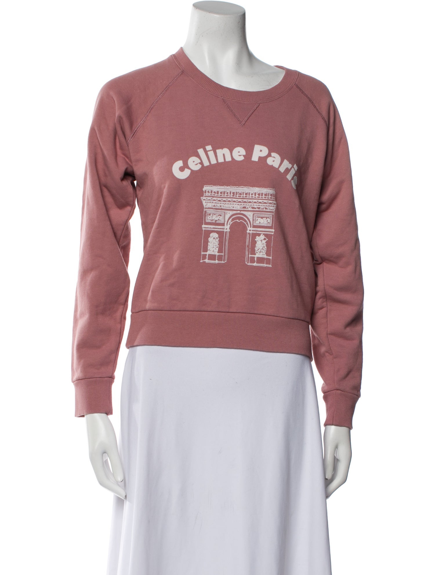 Celine Graphic Print Crew Neck Sweatshirt w/ Tags