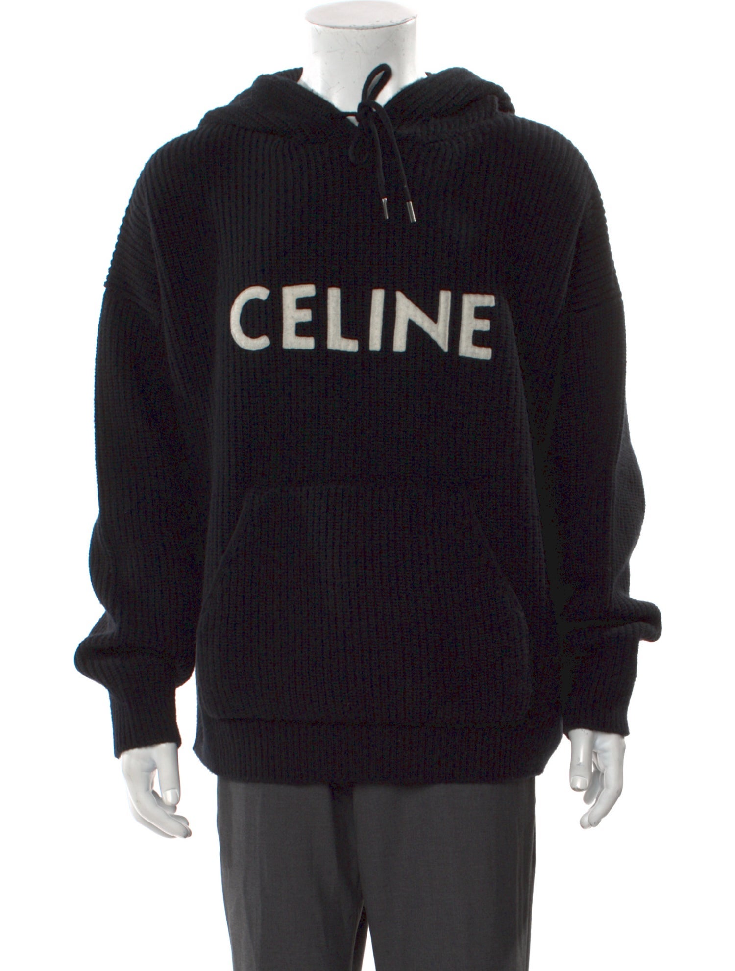 Celine Wool Graphic Print Hoodie