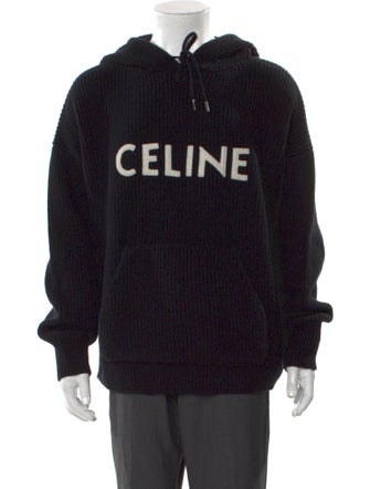 Celine Wool Graphic Print Hoodie