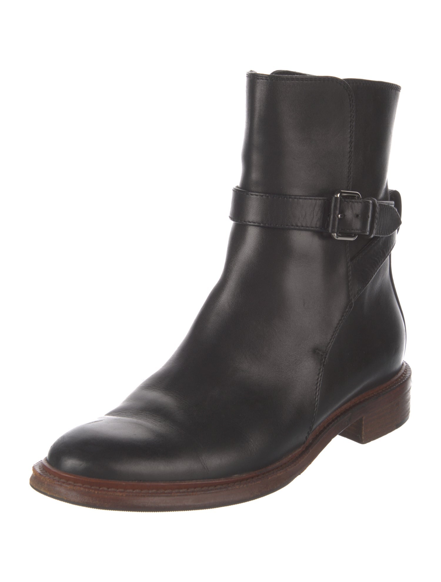 Celine Leather Moto Boots