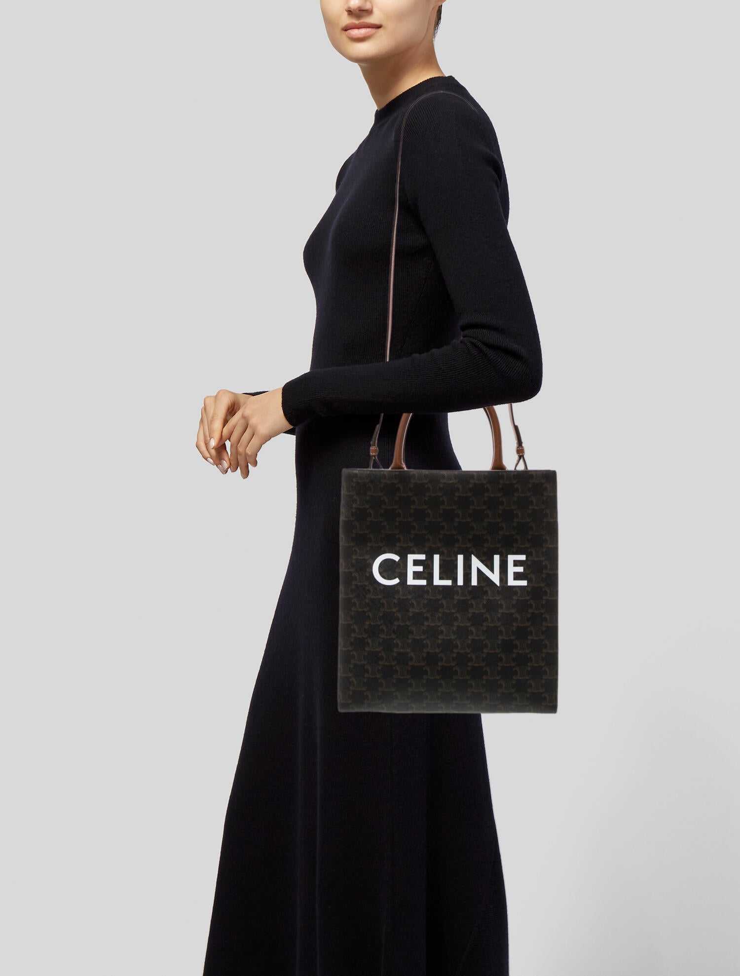 Celine Triomphe Vertical Cabas Small