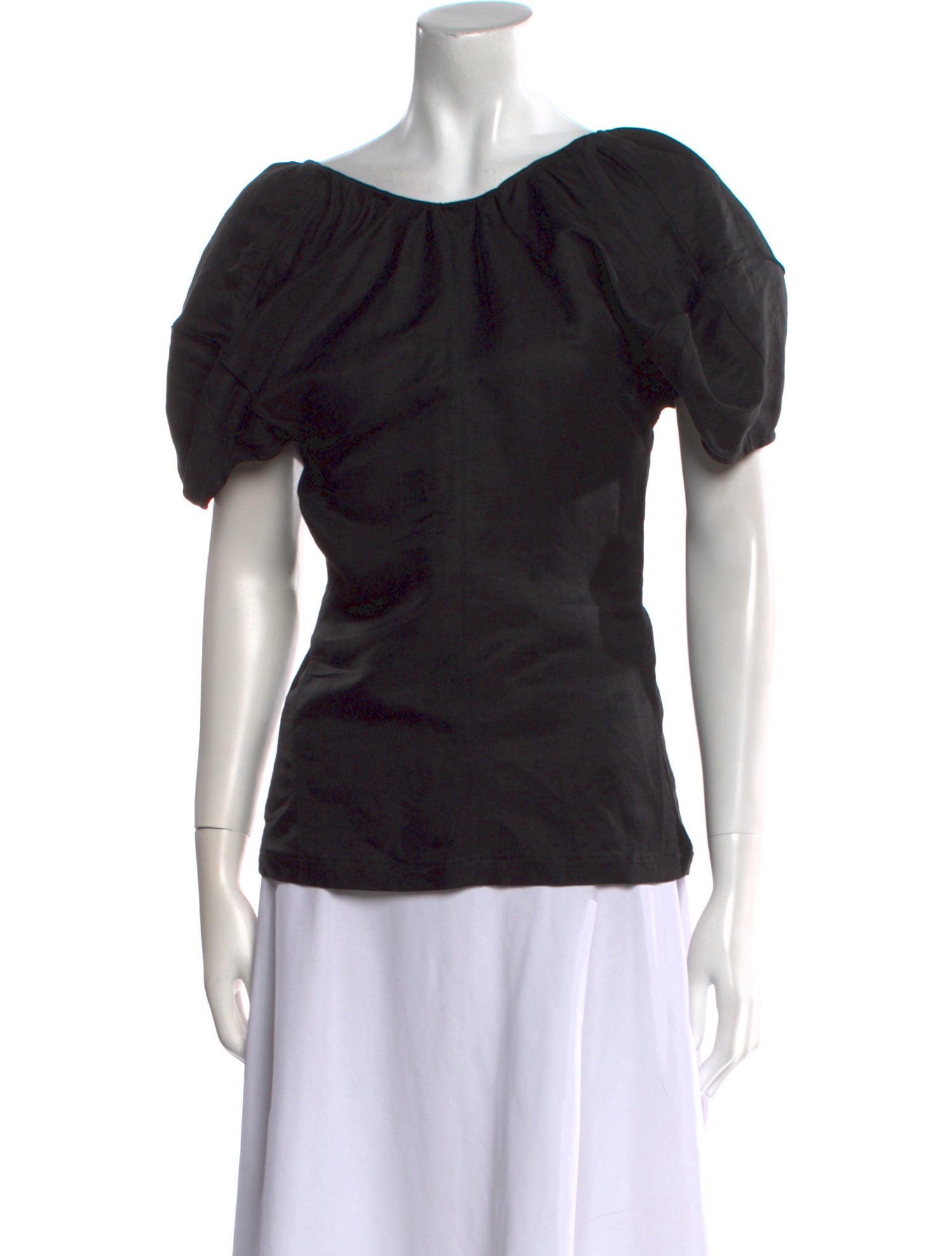 Celine Puff Linen Top