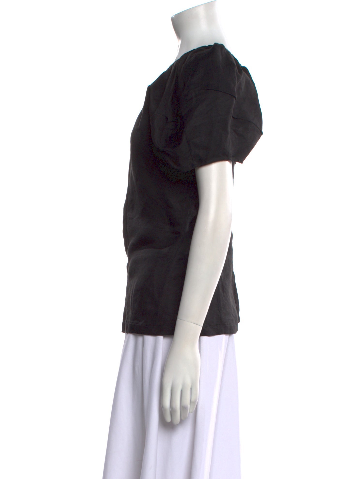 Celine Puff Linen Top