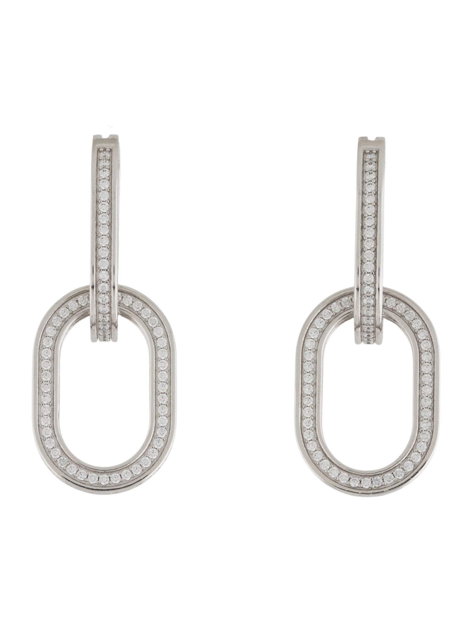 Celine Crystal Edwige Double Hoop Earrings