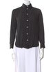Celine Polka Dot Print Polka Dot Print Button-Up Top