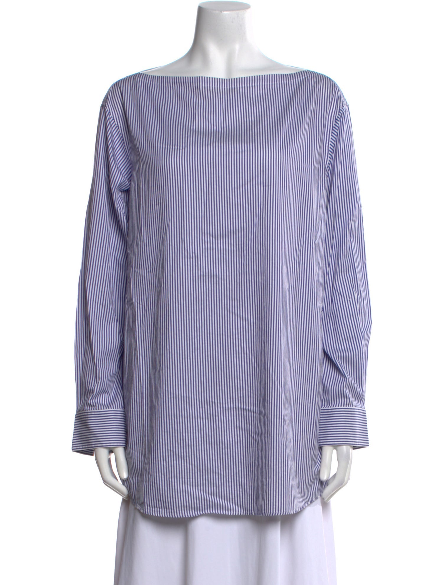 Celine Striped Bateau Neckline Tunic