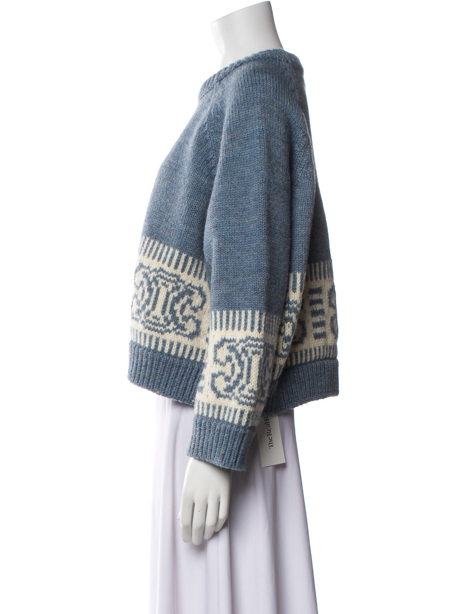 Celine 2022 Triomphe Intarsia Sweater