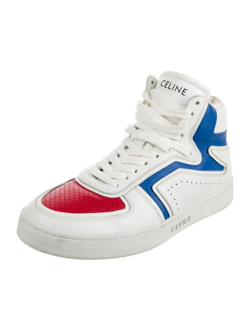 Celine Leather Colorblock Pattern Sneakers