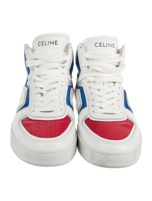 Celine Leather Colorblock Pattern Sneakers