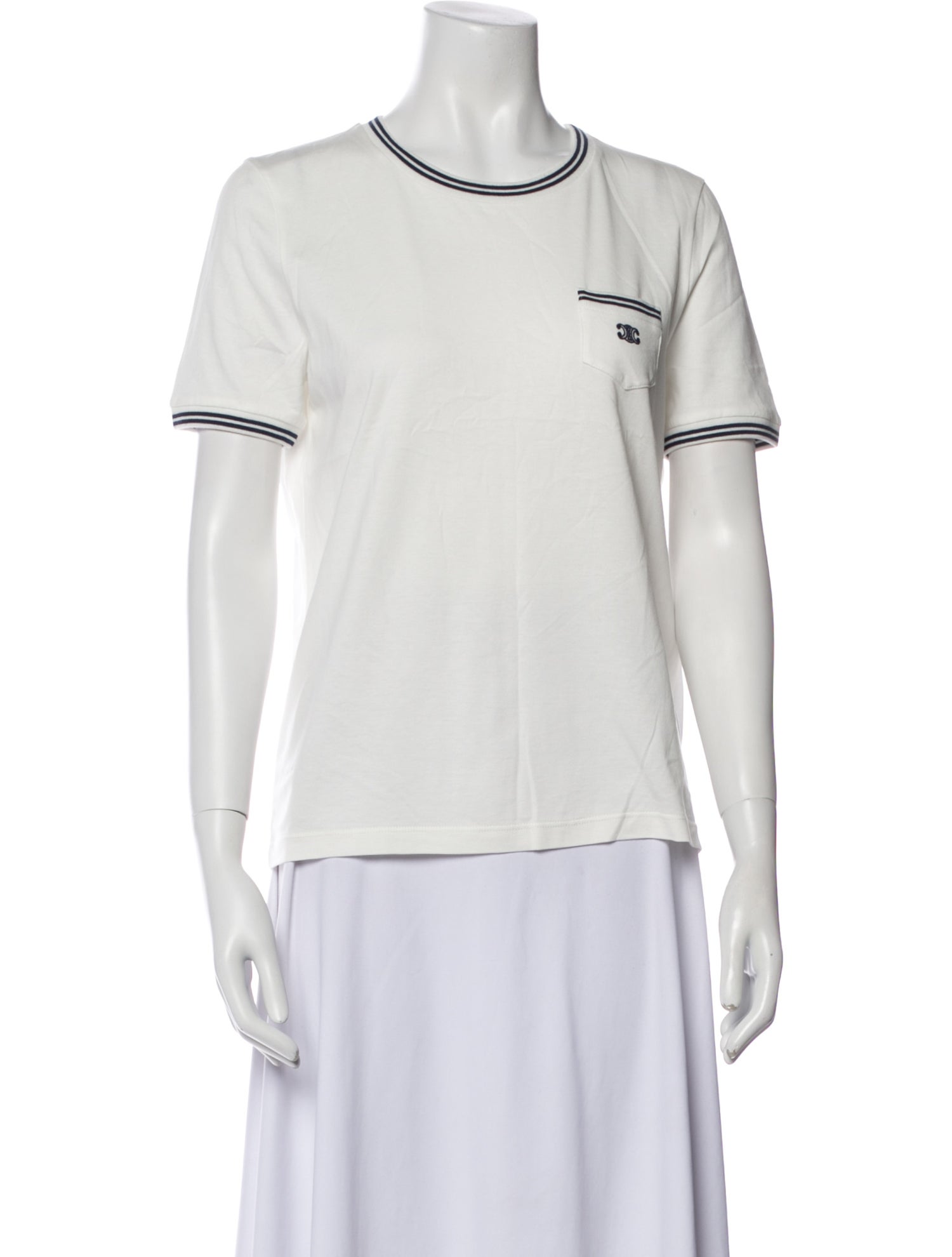 Celine Triomphe Crew Neck T-Shirt