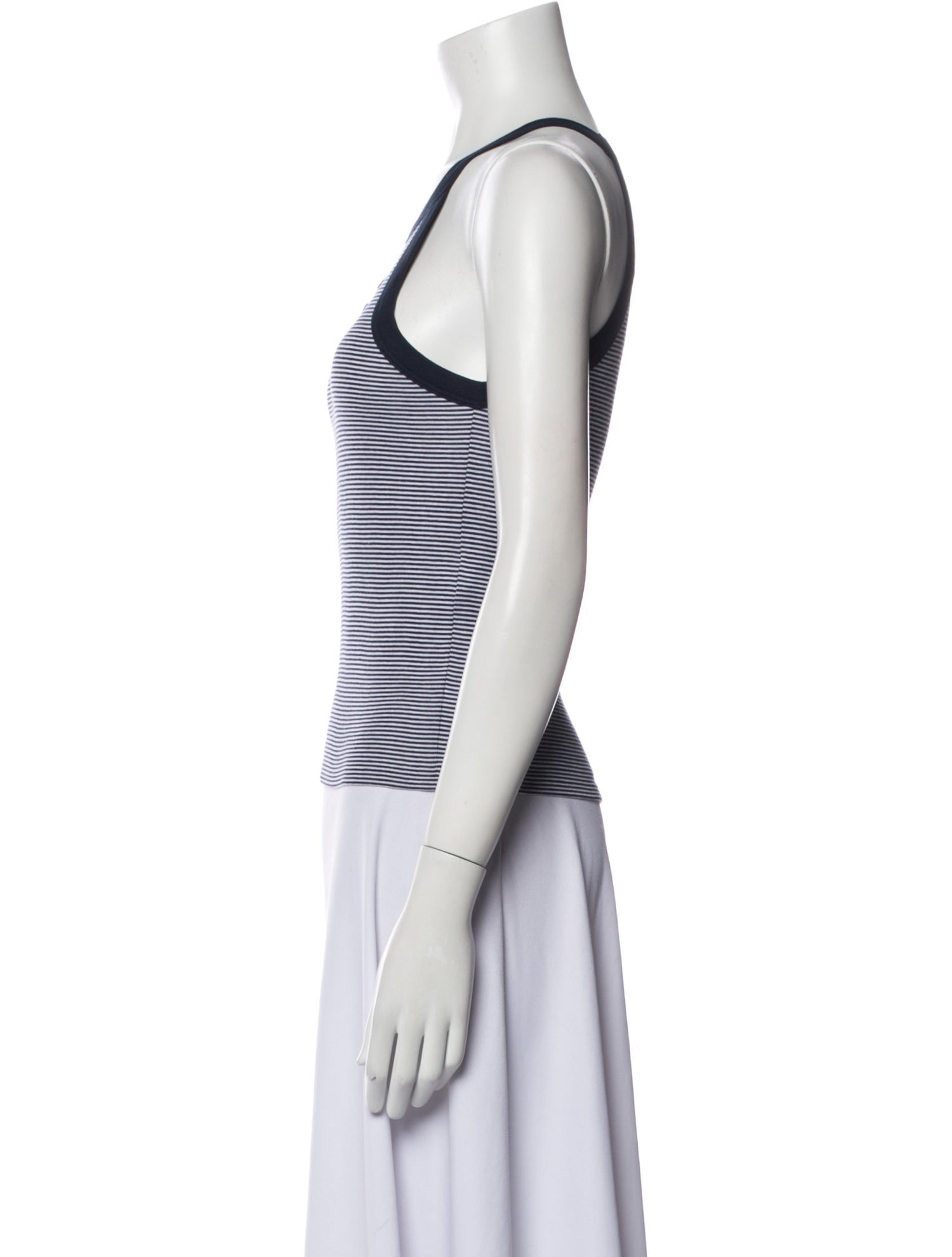 Celine Striped Scoop Neck Top