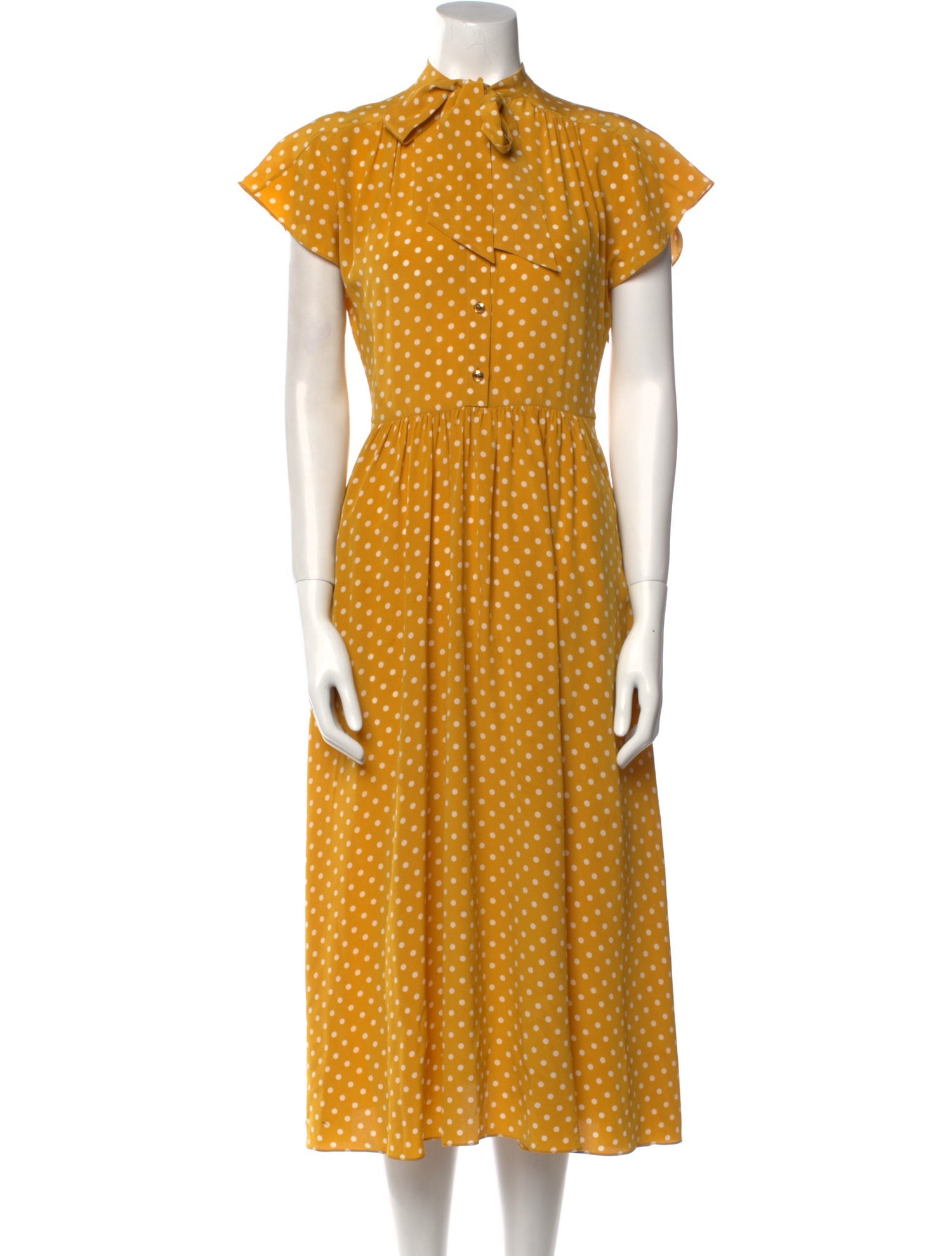 Celine Polka Dot Long Dress