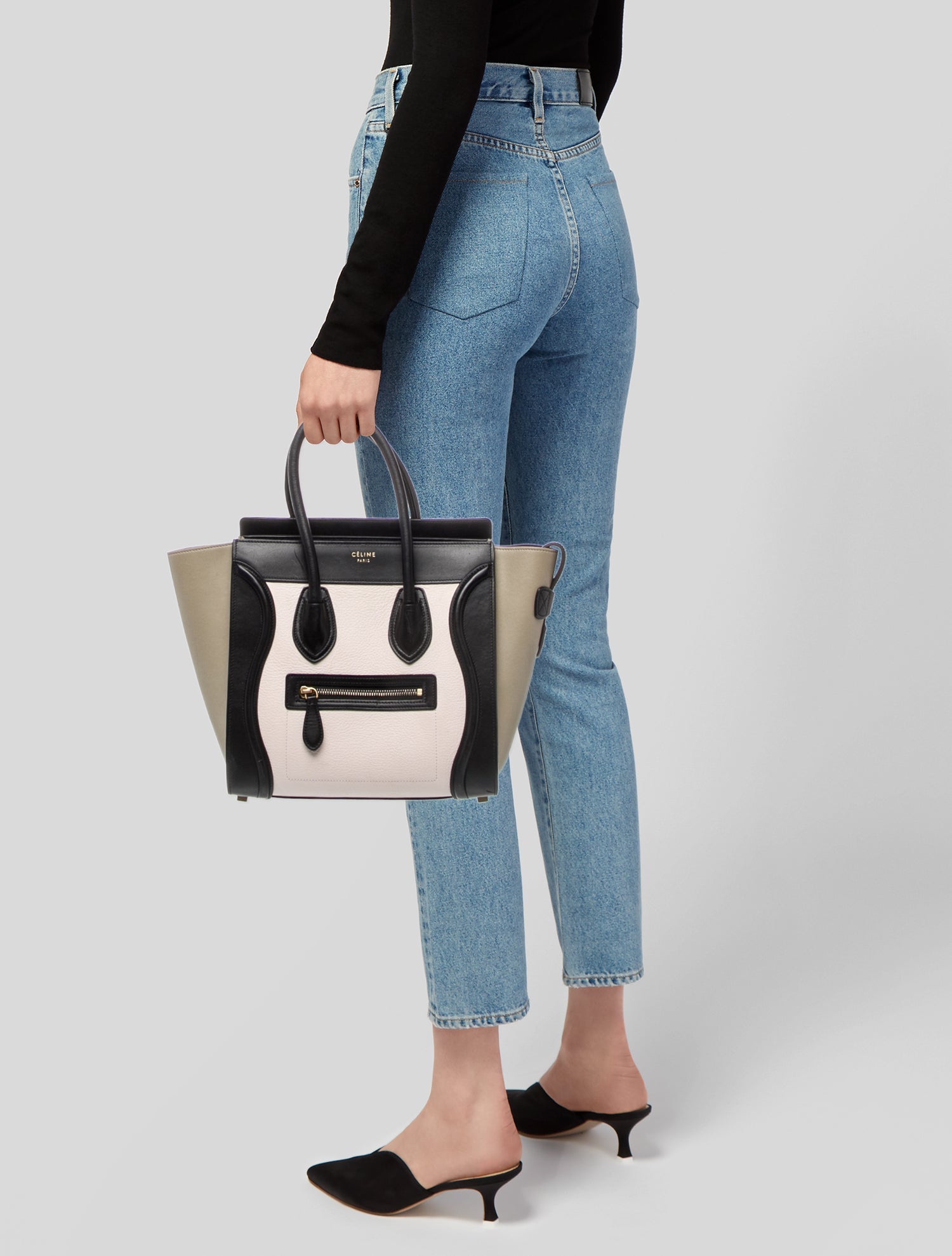 Celine Leather Luggage Micro