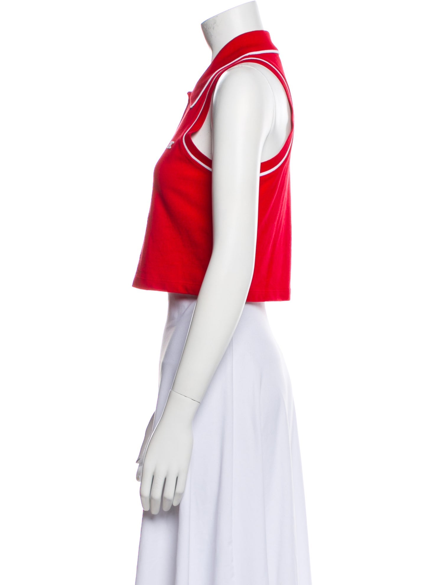 Celine Halterneck Sleeveless Crop Top
