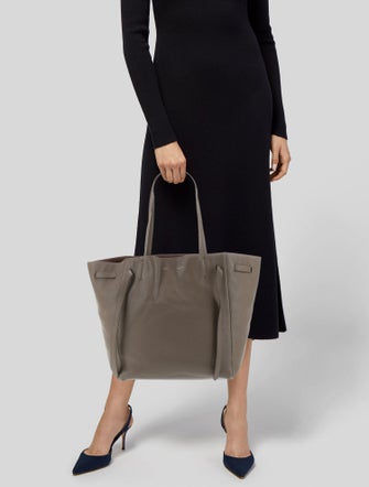 Celine Leather Cabas Phantom w/Belt Small