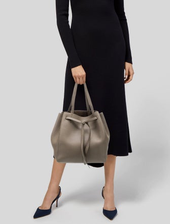 Celine Small Leather Cabas Phantom w/Belt