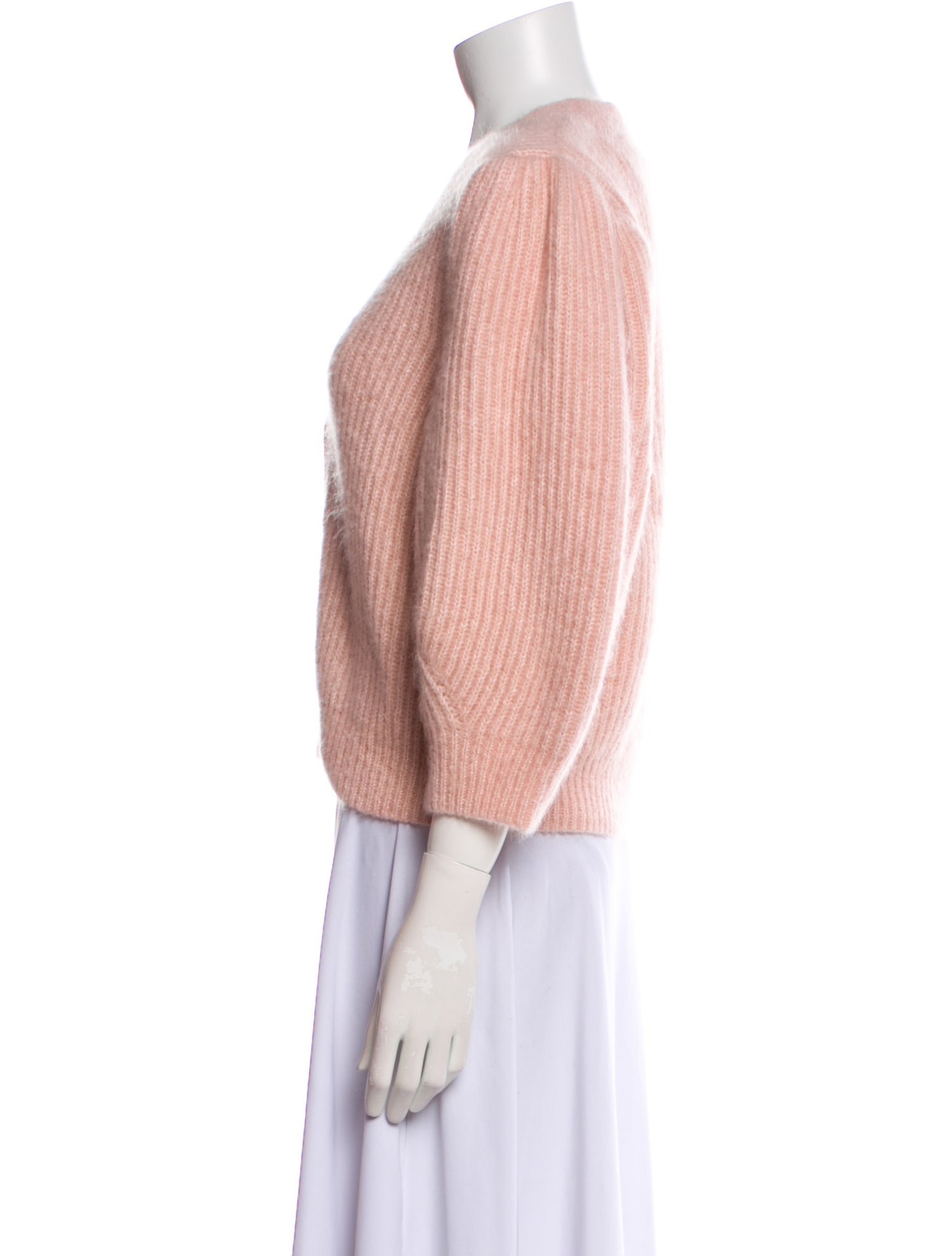 Celine Mohair V-Neck Sweater