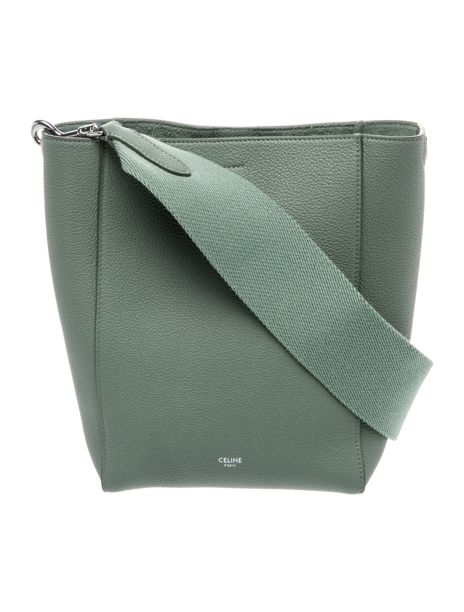 Celine Leather Seau Sangle Small