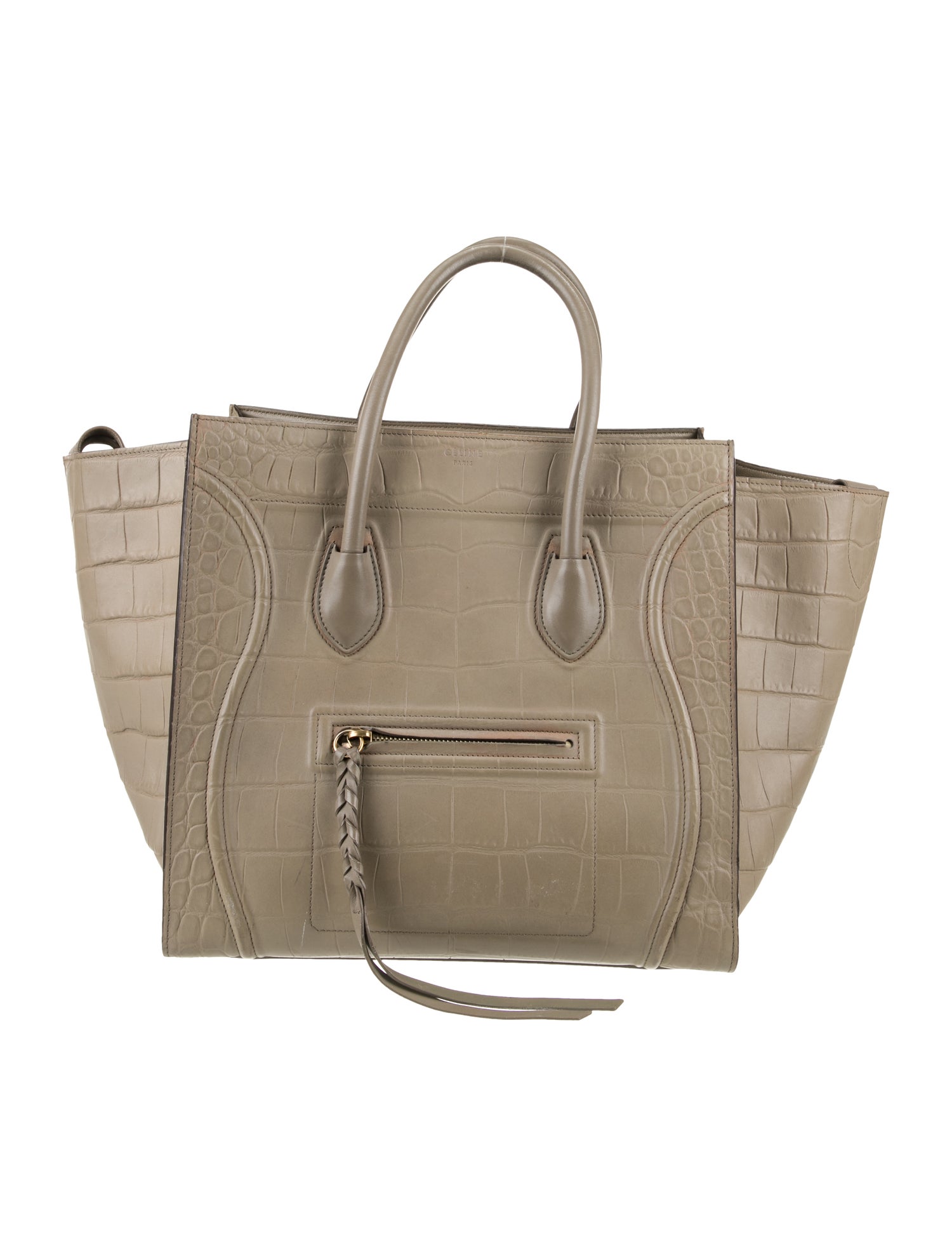 Celine Leather Luggage Phantom Medium