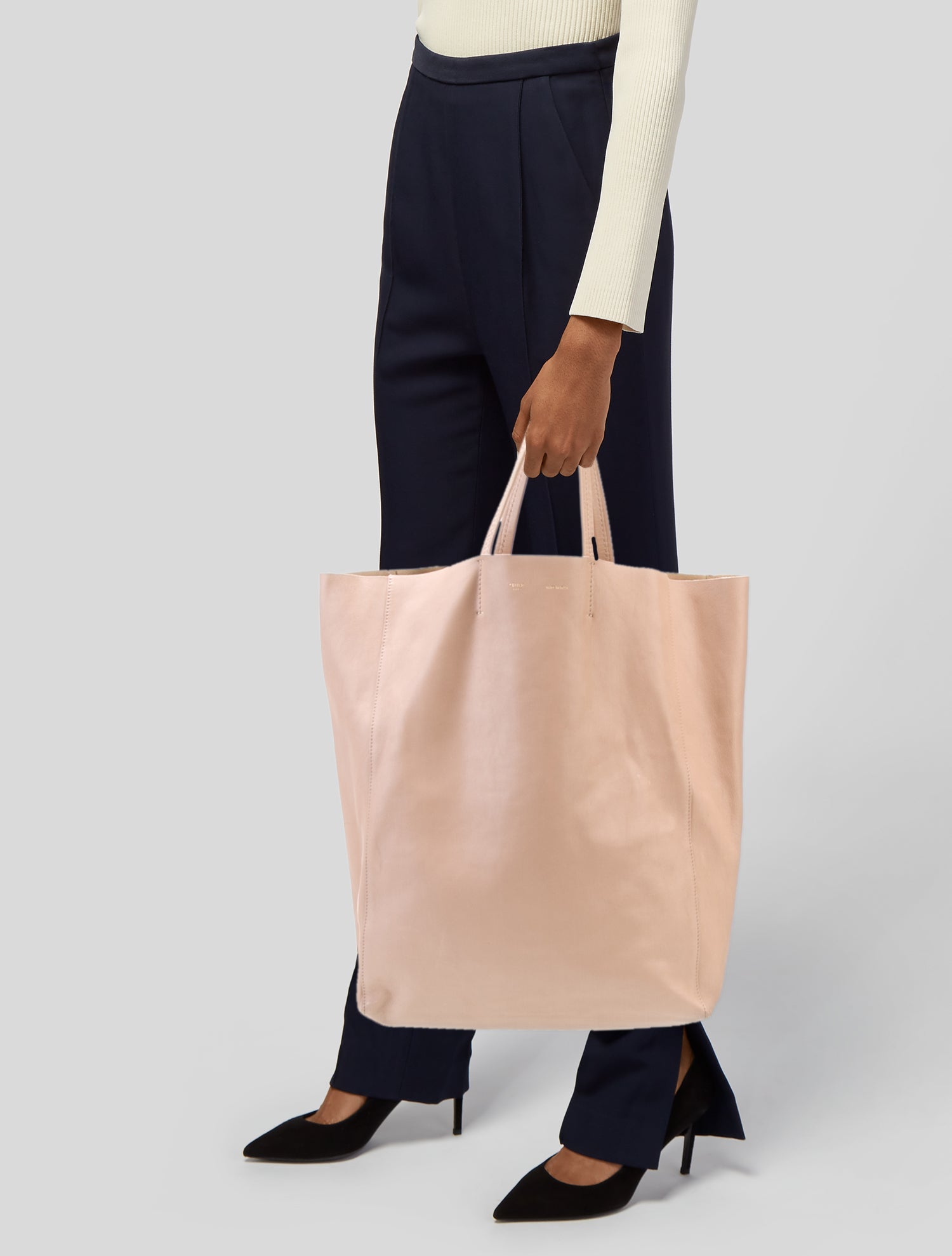 Celine Leather Vertical Cabas