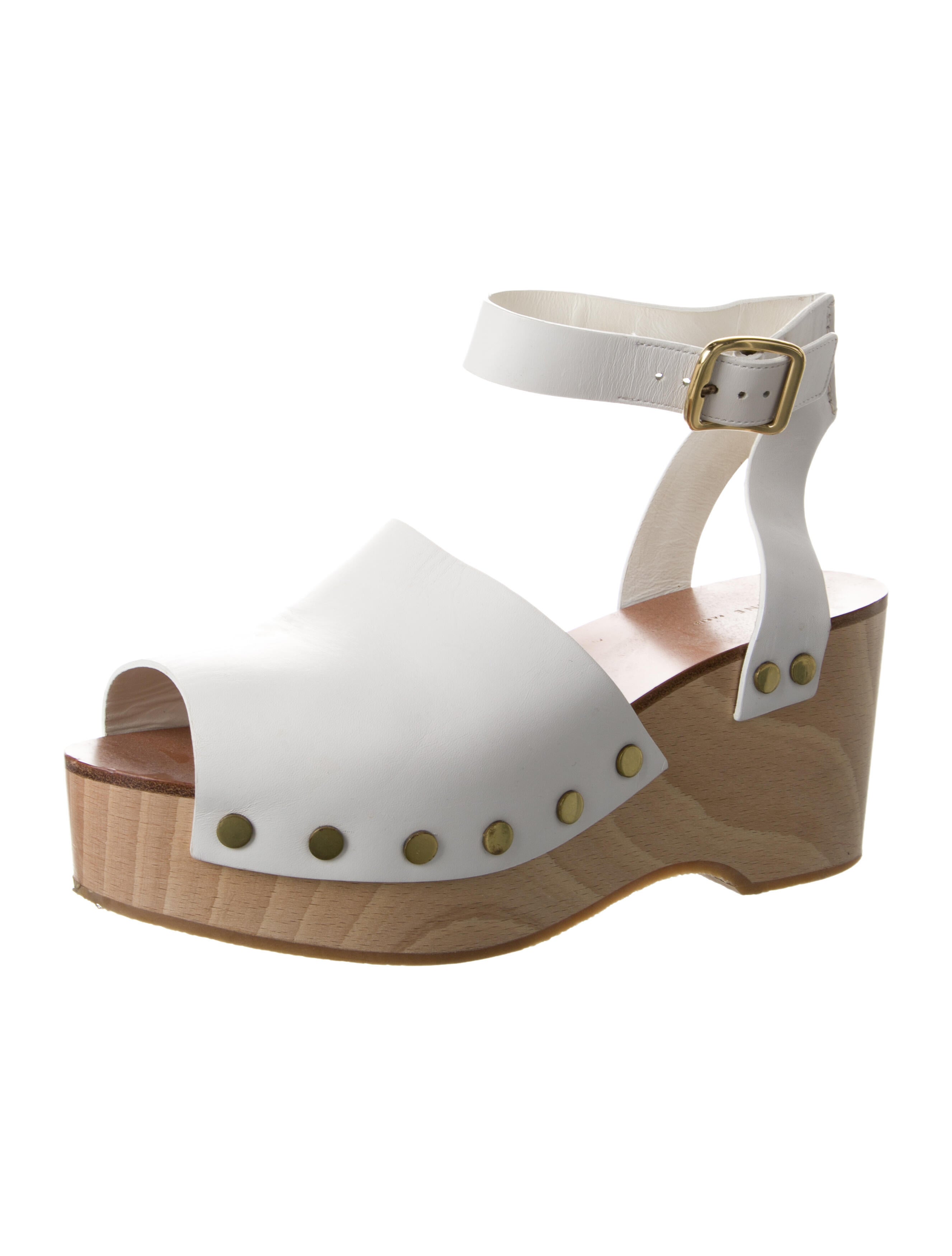 Celine Leather Studded Accents Sandals