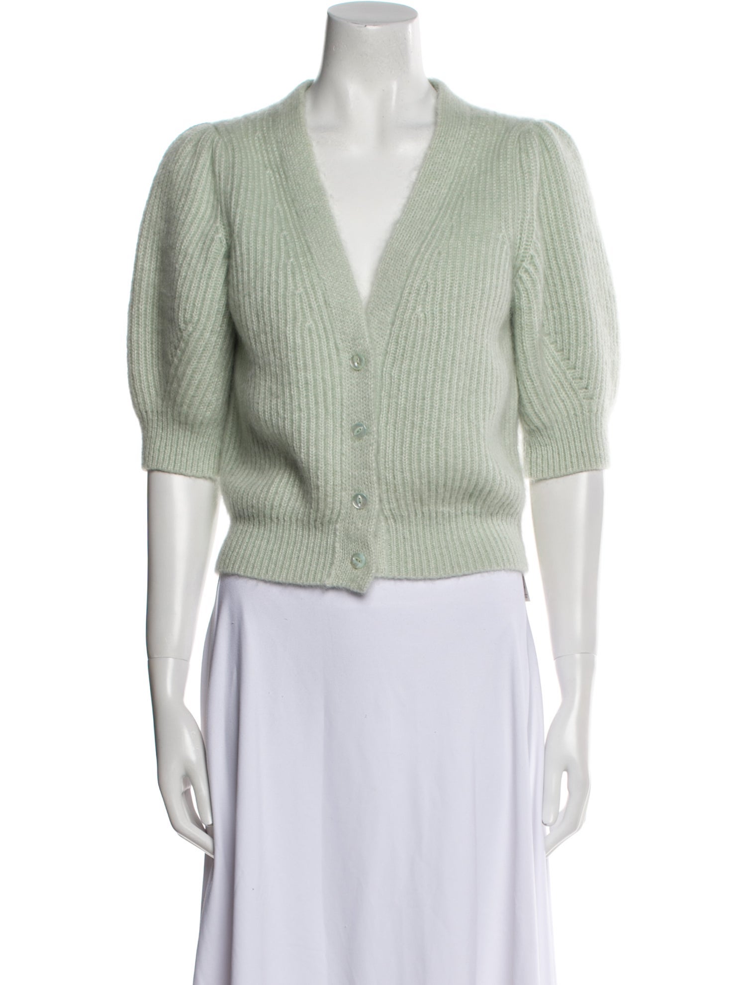 Celine Mohair V-Neck Sweater