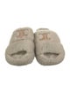 Celine Triomphe Shearling Slides