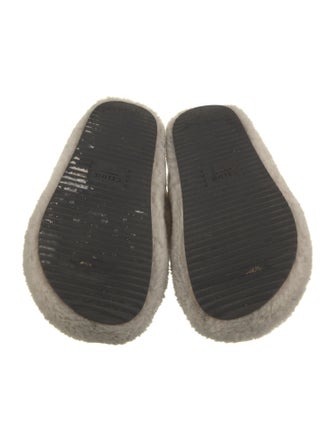 Celine Triomphe Shearling Slides