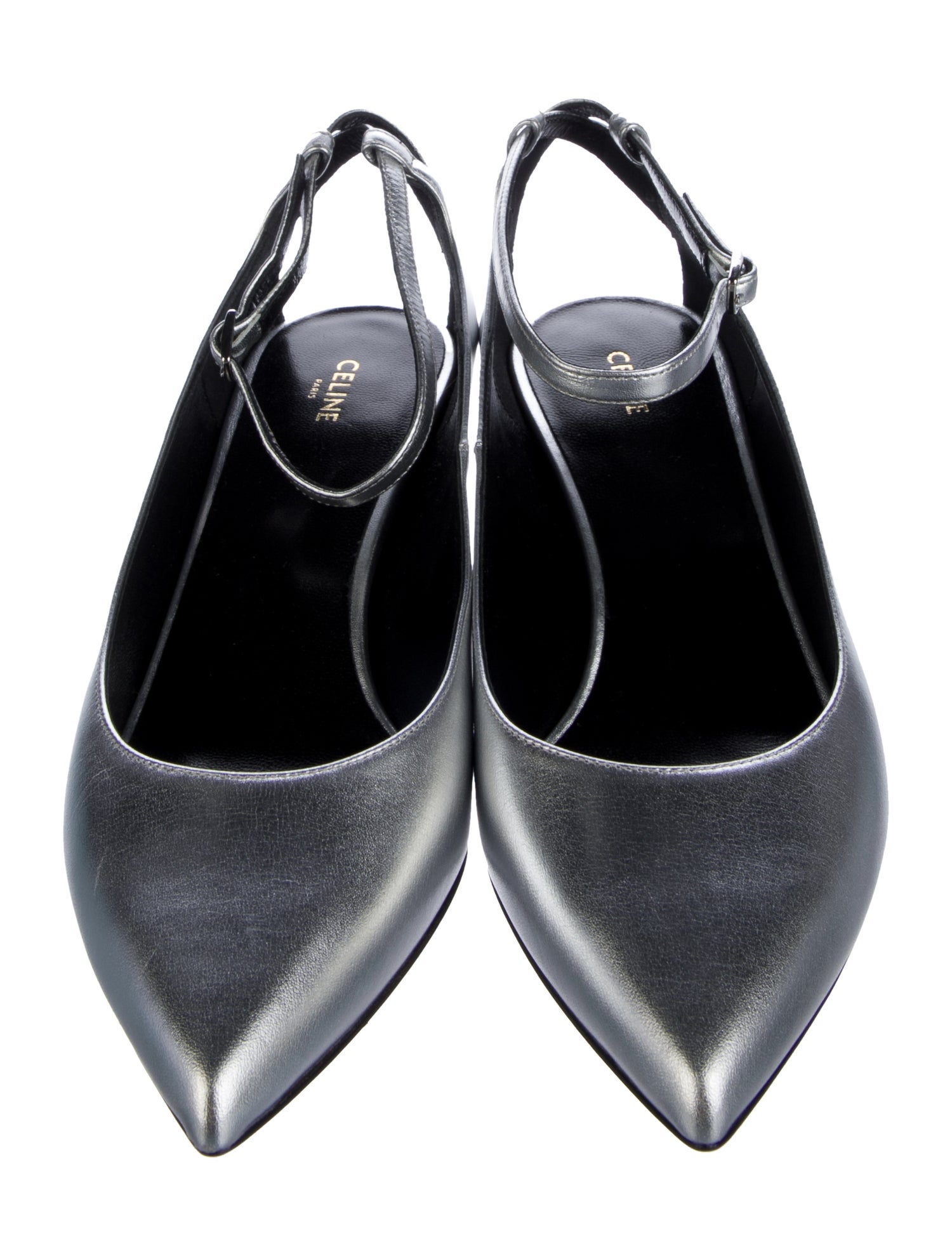 Celine Patent Leather Slingback Pumps