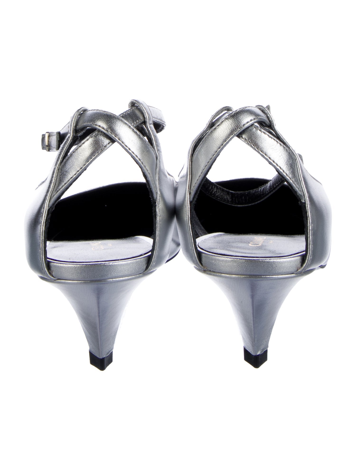 Celine Patent Leather Slingback Pumps