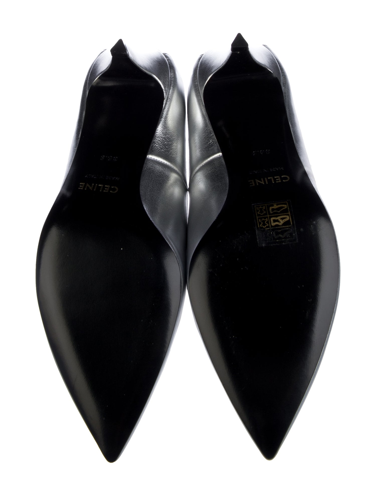 Celine Patent Leather Slingback Pumps