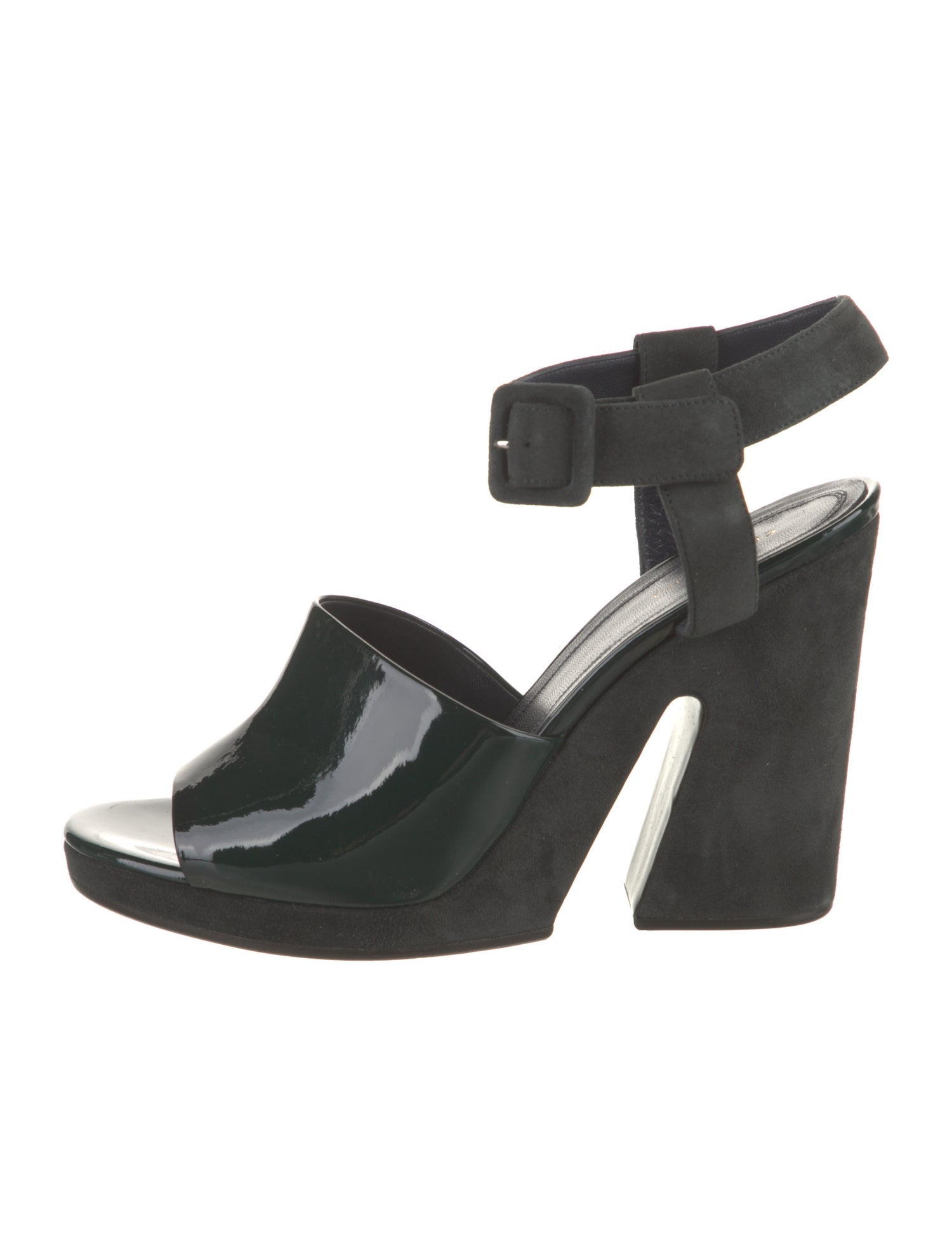 Celine Patent Leather Slingback Sandals
