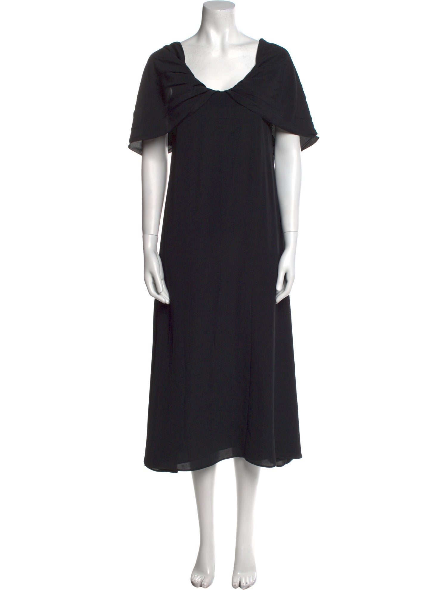 Celine Scoop Neck Long Dress