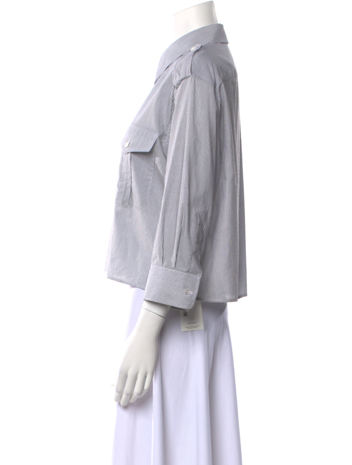 Celine 2020 Striped Button-Up Top