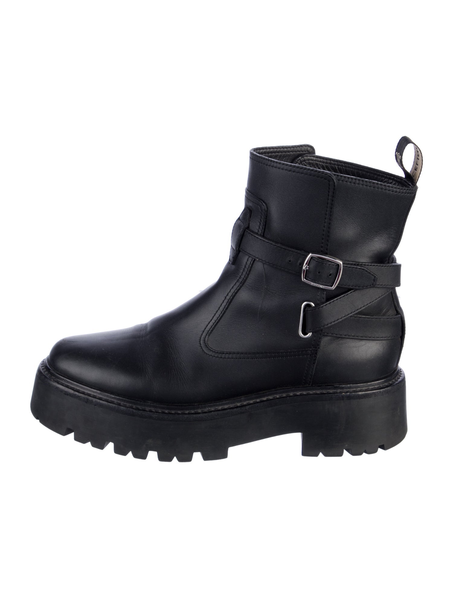 Celine Leather Combat Boots