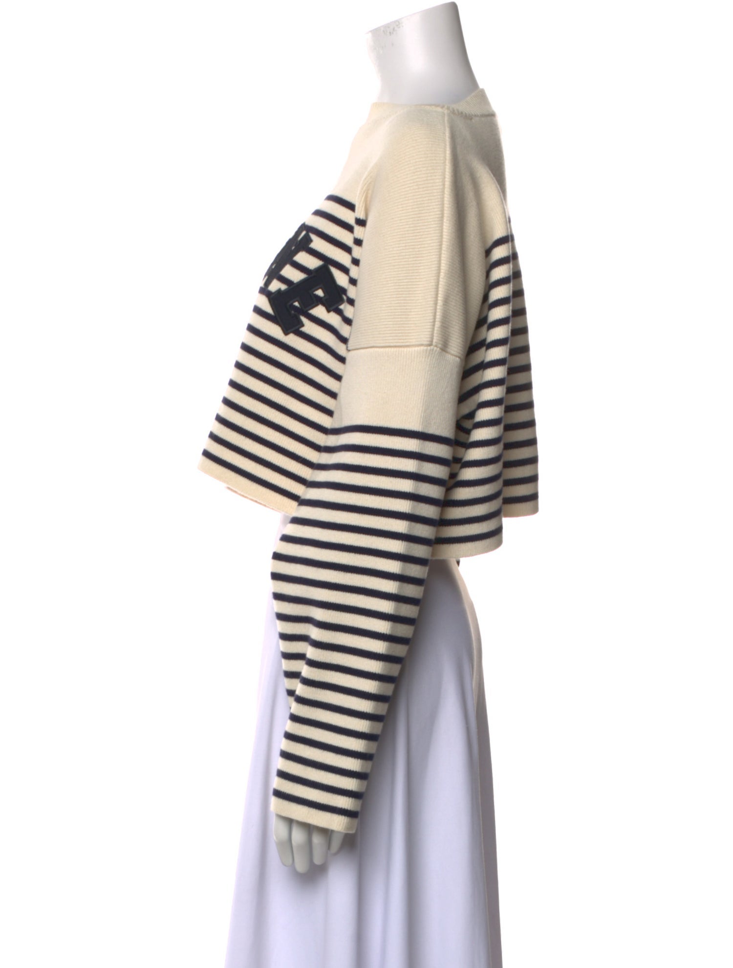 Celine Striped Scoop Neck Sweater