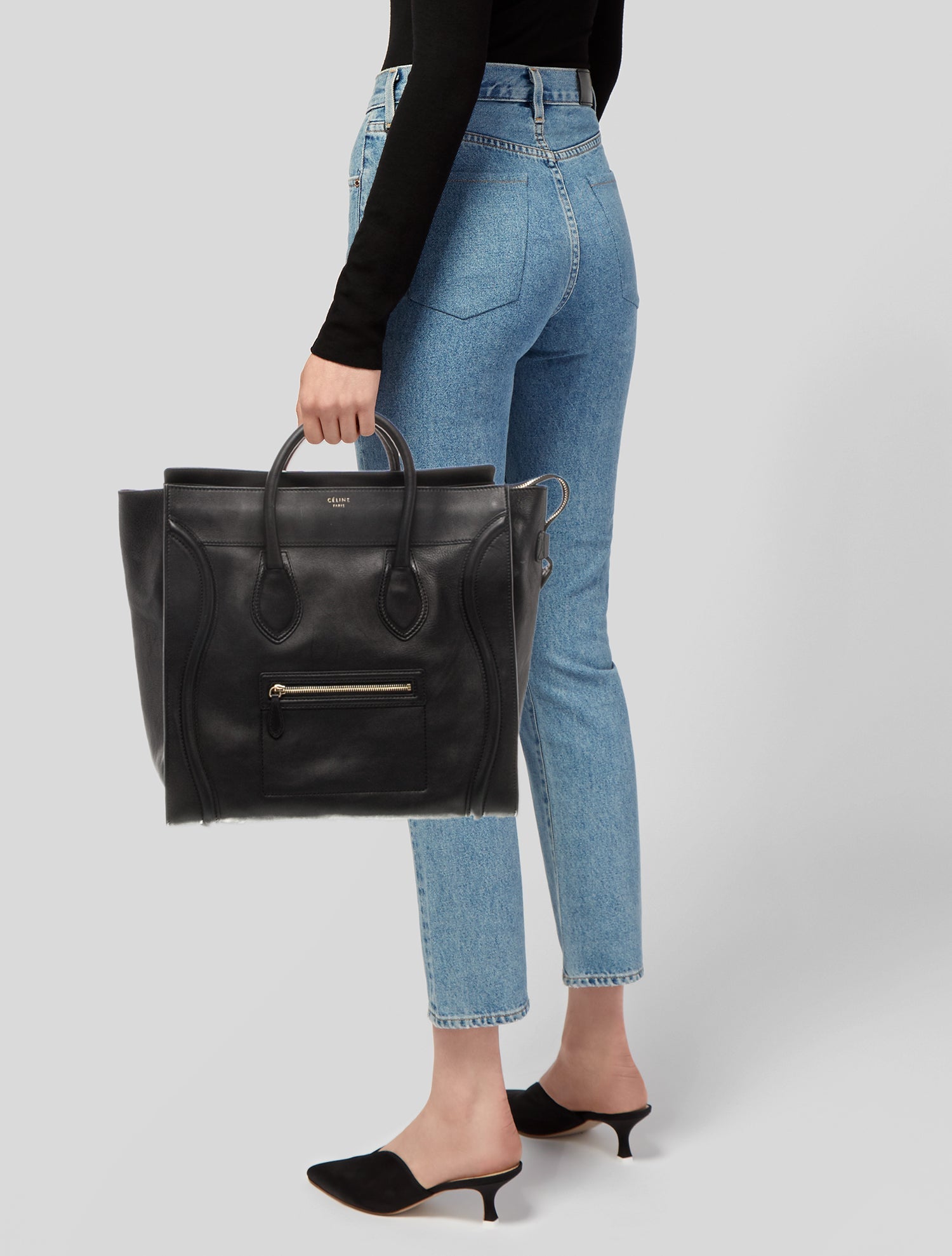 Celine Leather Luggage Medium