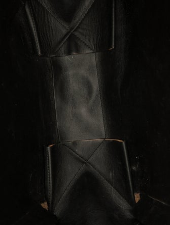 Celine Leather Brown Leather Vertical Zipper Gusset Cabas Tote Vertical