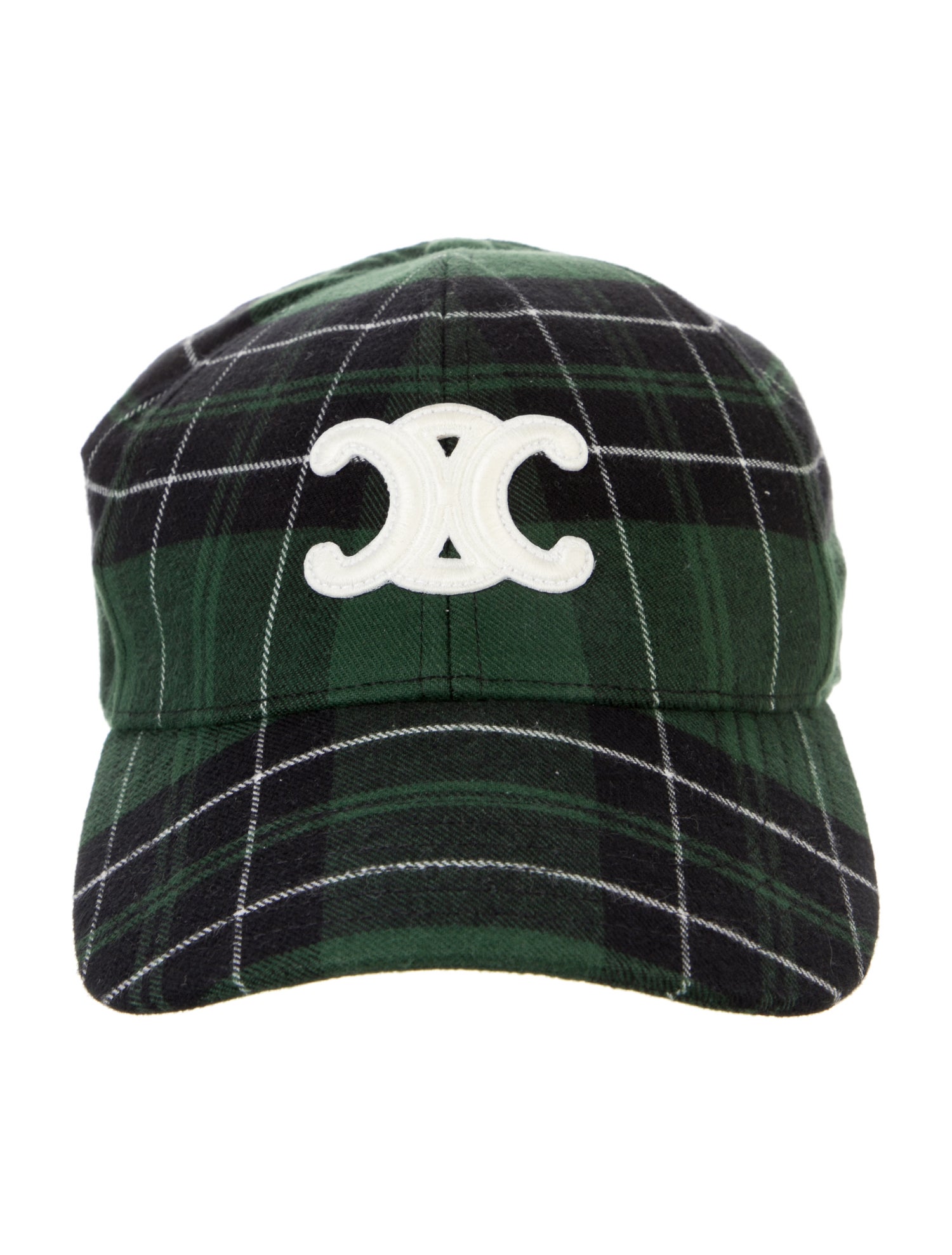 Celine Plaid Triomphe Baseball Cap w/Tags