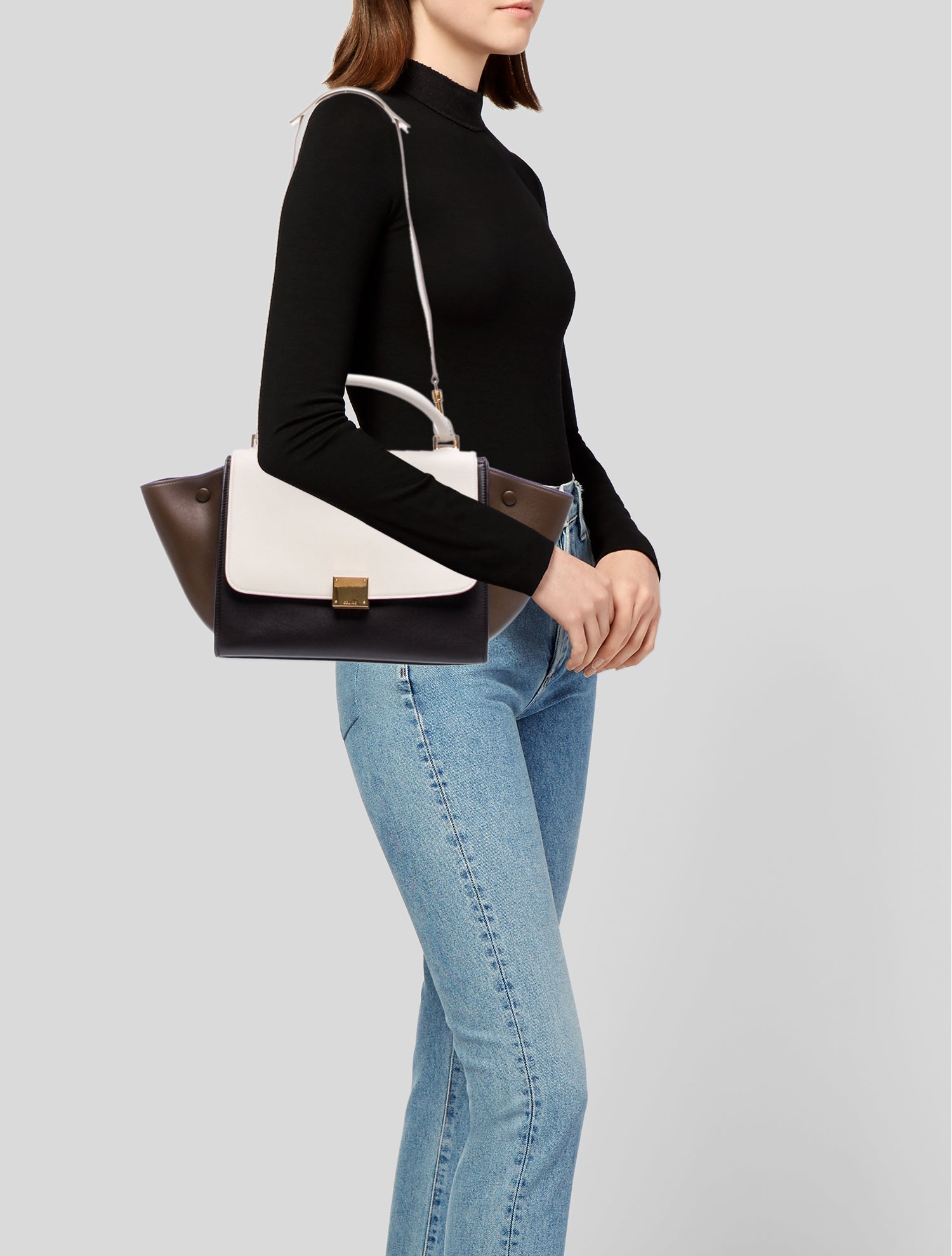 Celine Leather Trapeze Small