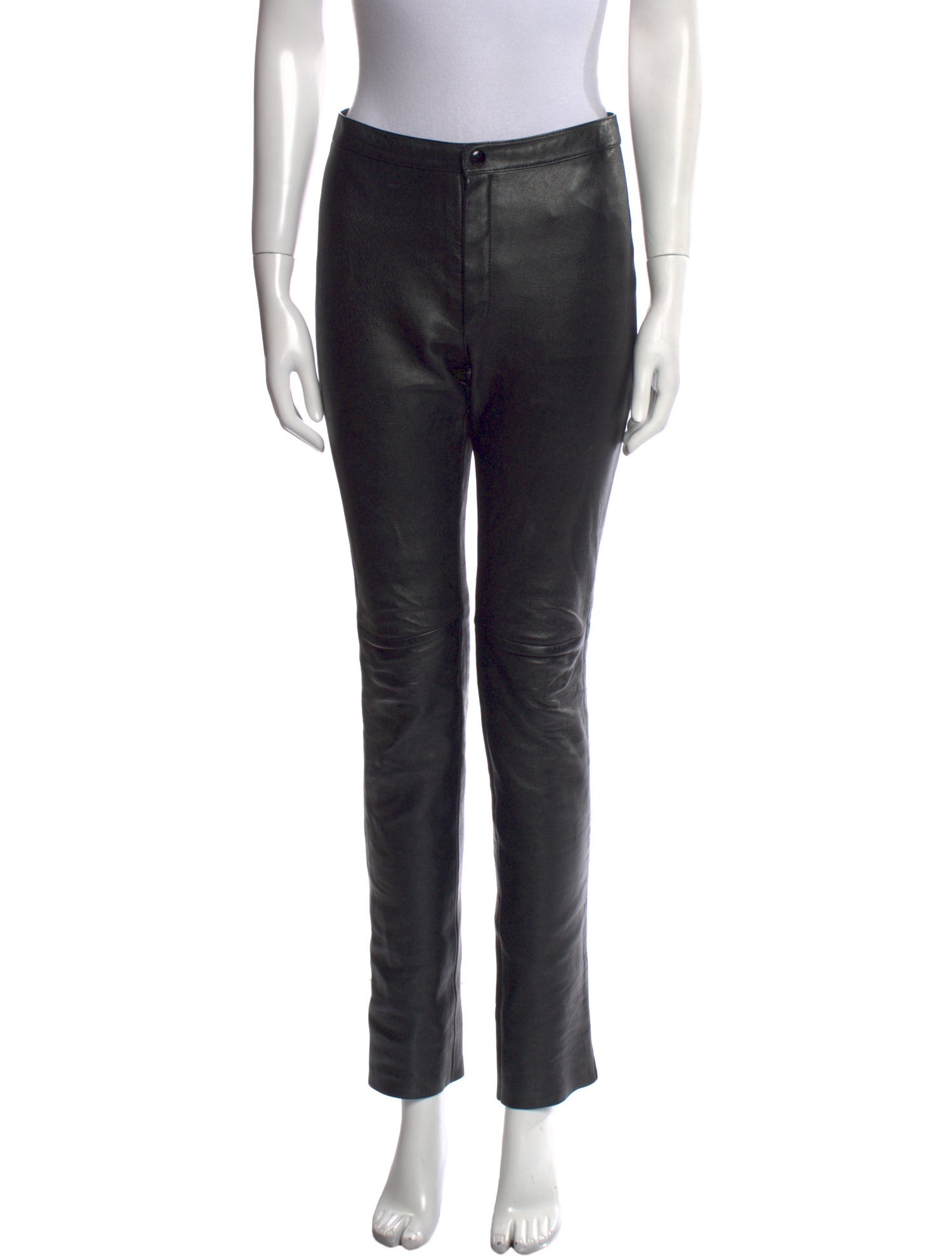 Celine Leather Straight Leg Pants