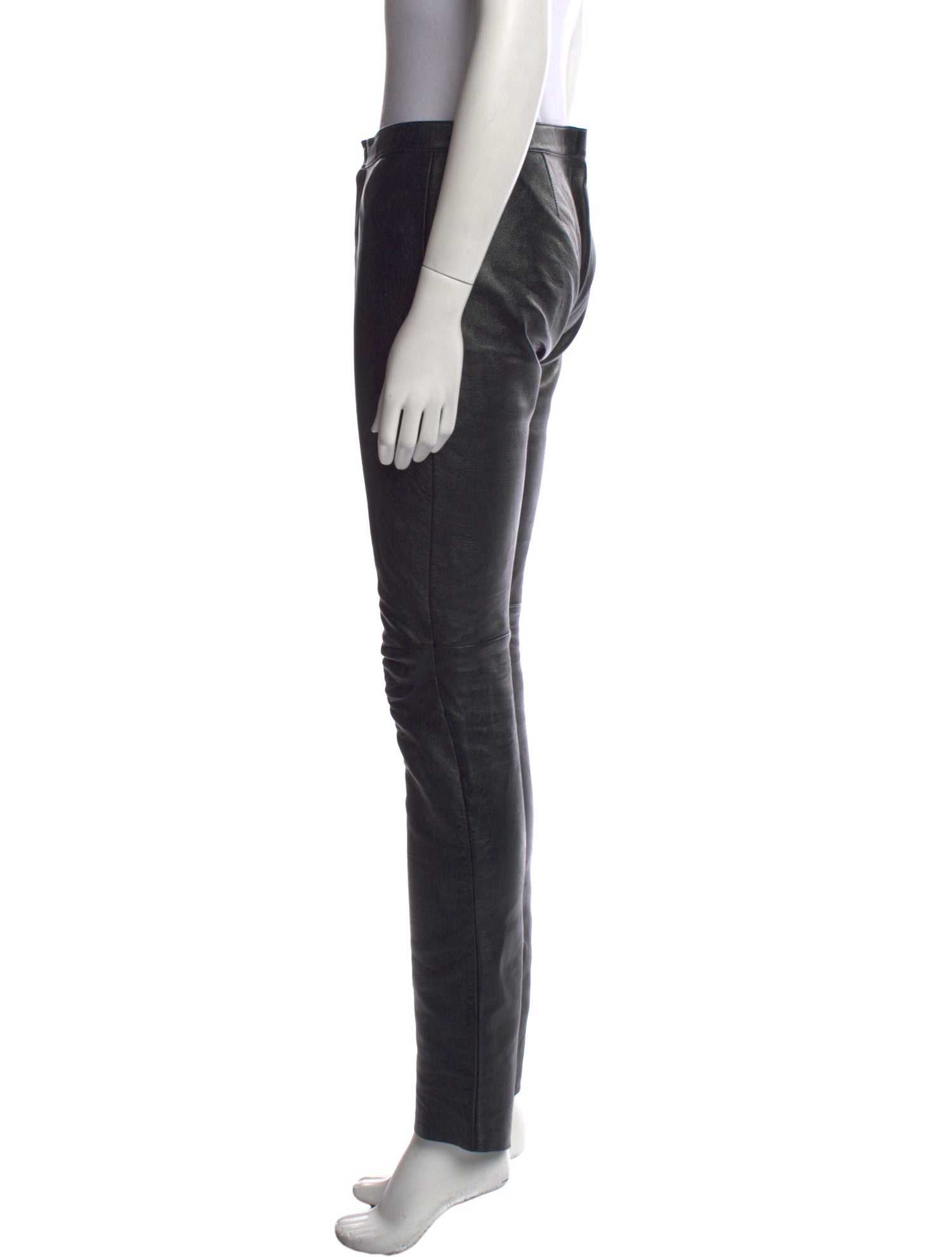 Celine Leather Straight Leg Pants