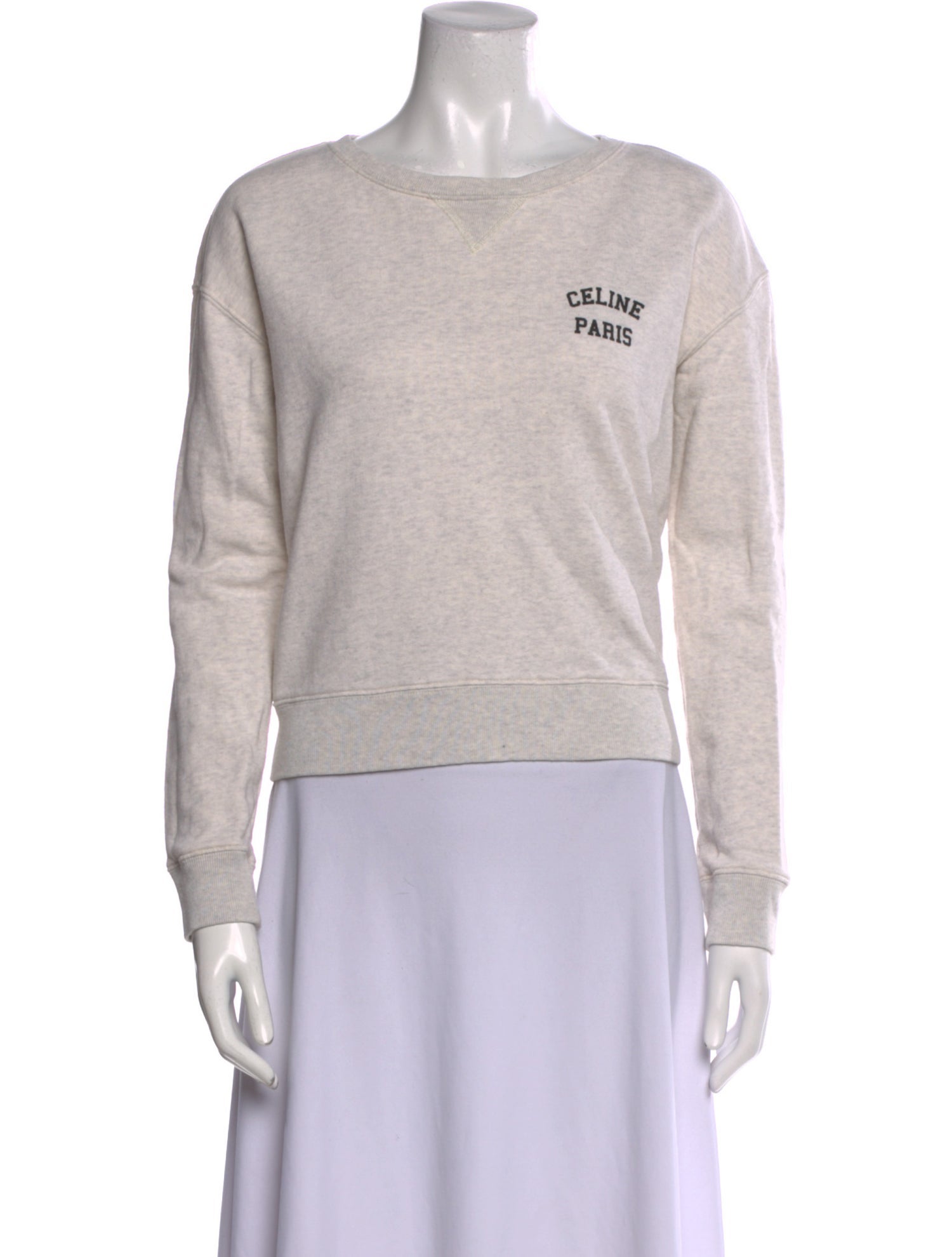 Celine Graphic Print Crew Neck Sweatshirt