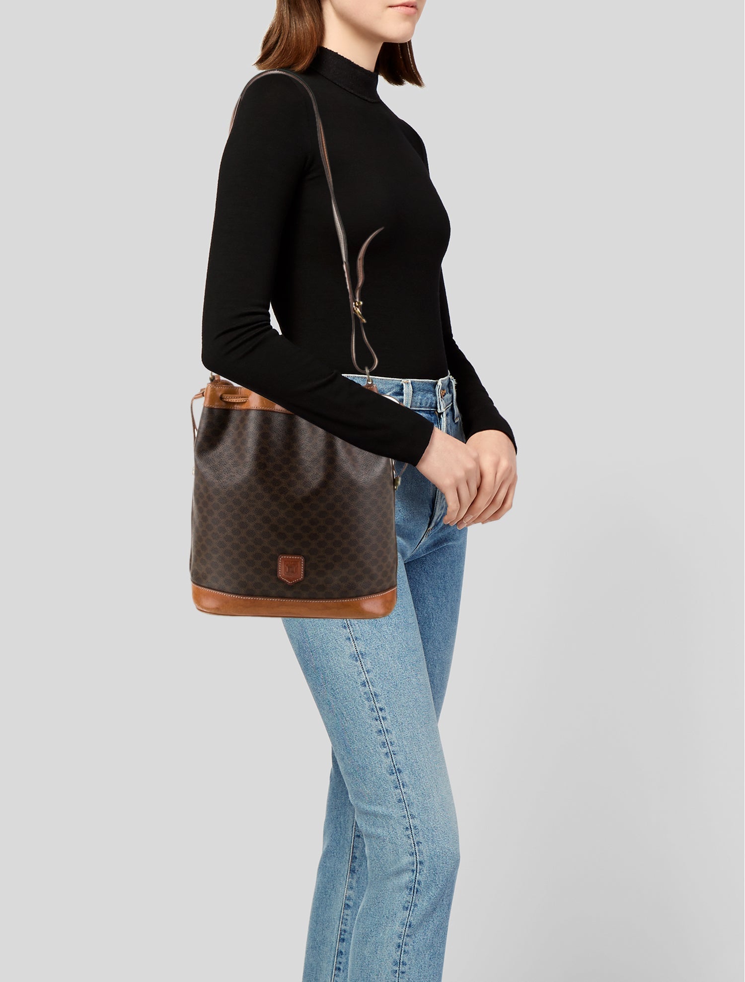 Celine Macadam Bucket Bag Vintage