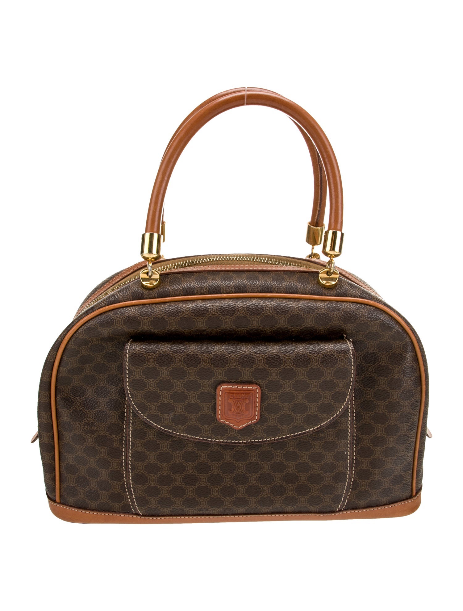 Celine Macadam Top Handle Bag Vintage