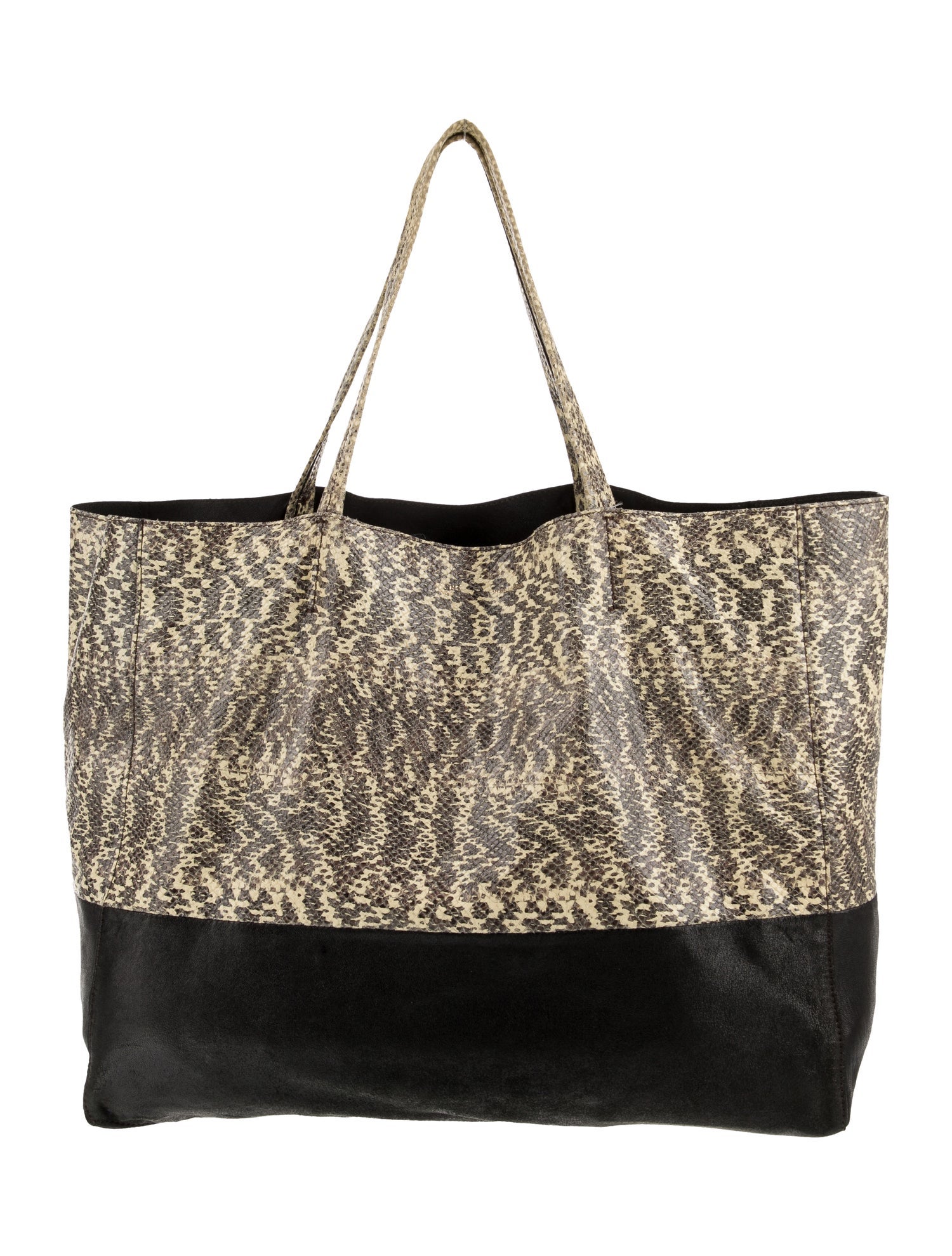 Celine Leather Horizontal Cabas Vintage