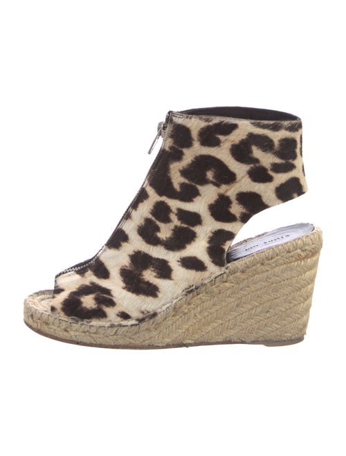 Celine Ponyhair Animal Print Slingback Pumps