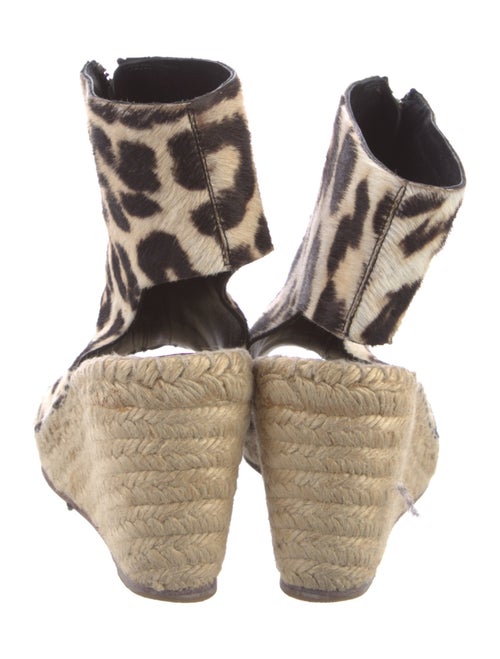 Celine Ponyhair Animal Print Slingback Pumps