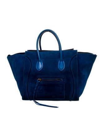Celine Suede Luggage Phantom Medium
