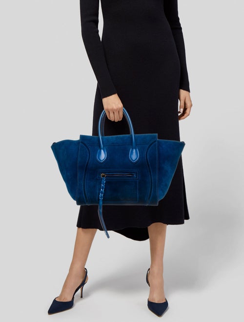 Celine Suede Luggage Phantom Medium